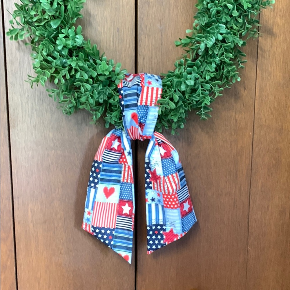 Patriotic Wreath Sash